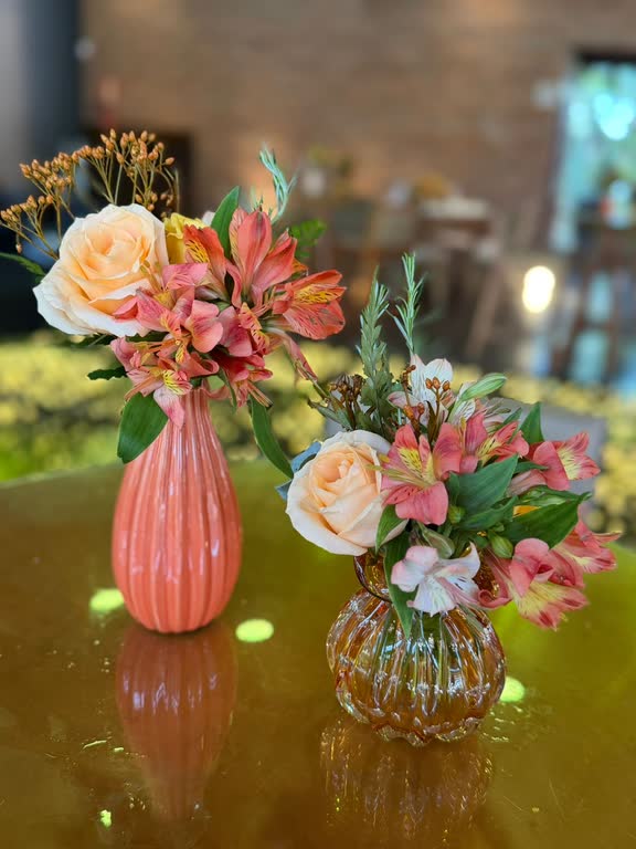 Arranjo floral real disponível no app