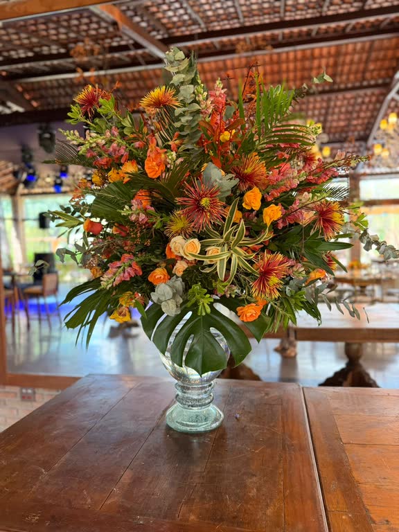 Arranjo floral real disponível no app